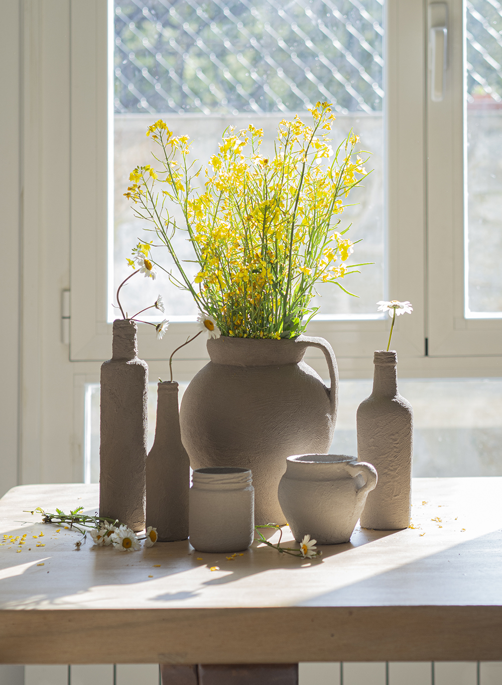 DIY Cómo pintar con efecto cerámica ¡Convertir cristal en barro!_DEF Deco con alas14